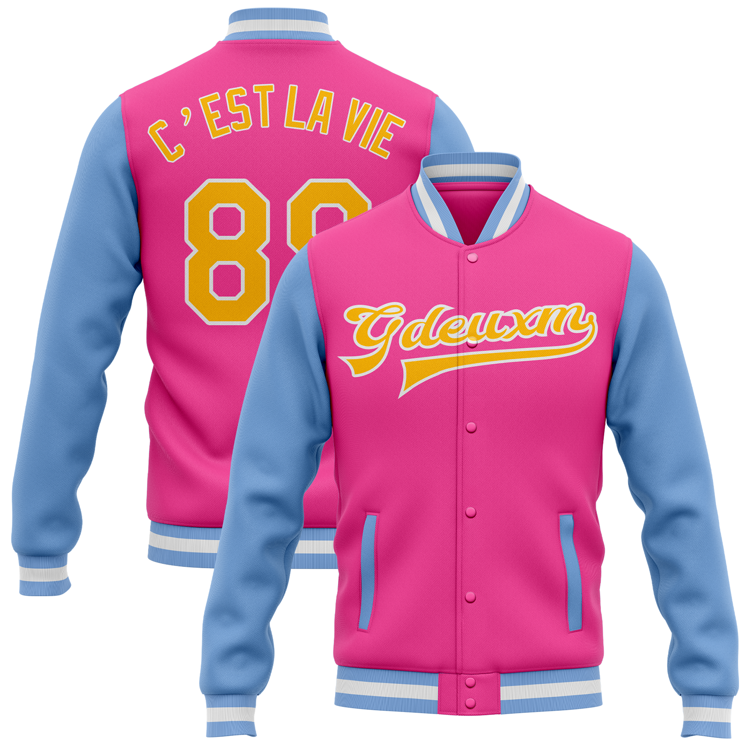 Pink & Yellow Bomber